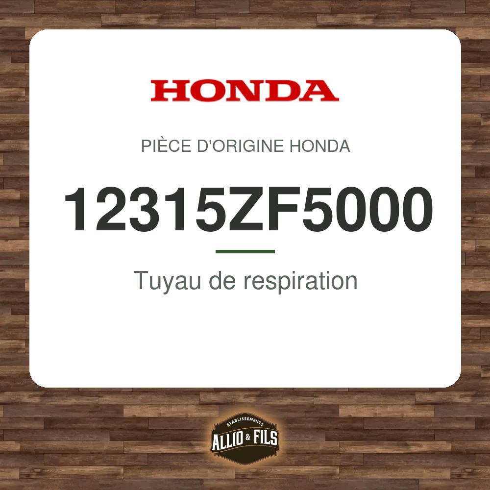 Tuyau de respiration - Honda 12315ZF5000
