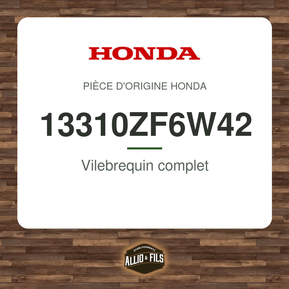 Vilebrequin complet - Honda 13310ZF6W42