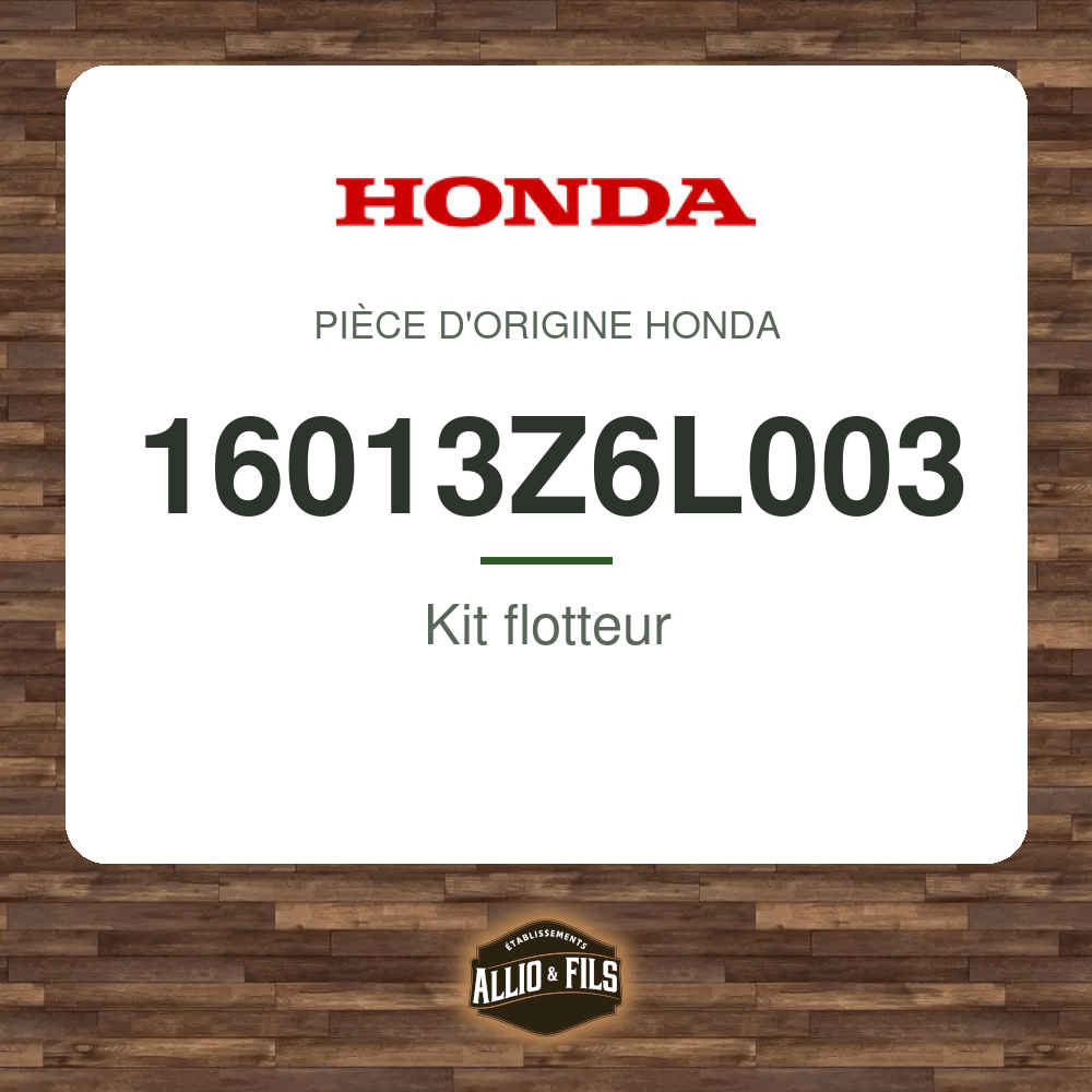 Kit flotteur - Honda 16013Z6L003