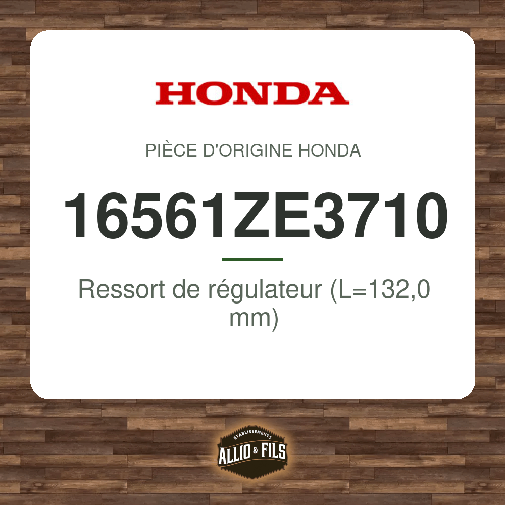 Ressort de régulateur (L=132,0 mm) - Honda 16561ZE3710