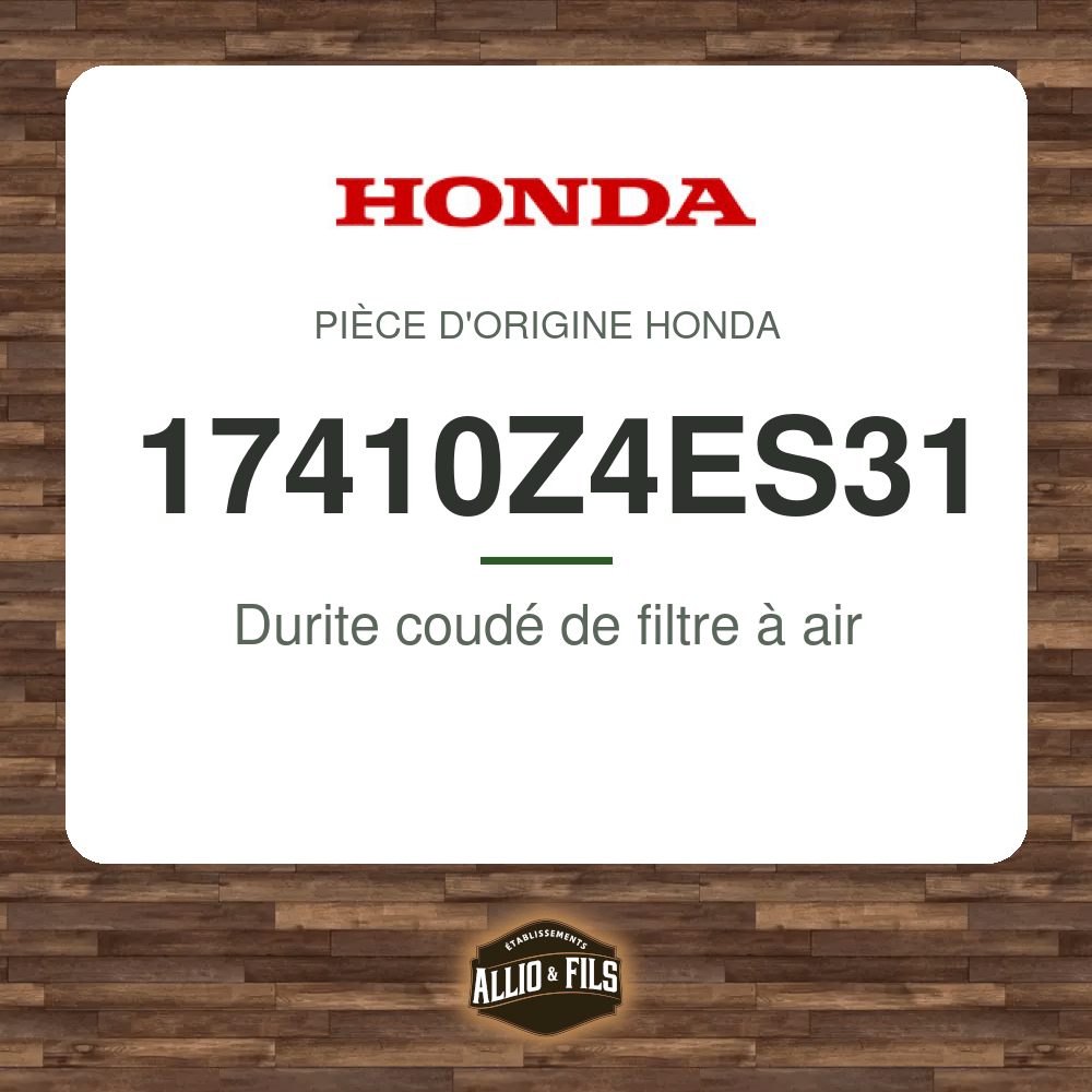Durite coudé de filtre à air - Honda 17410Z4ES31