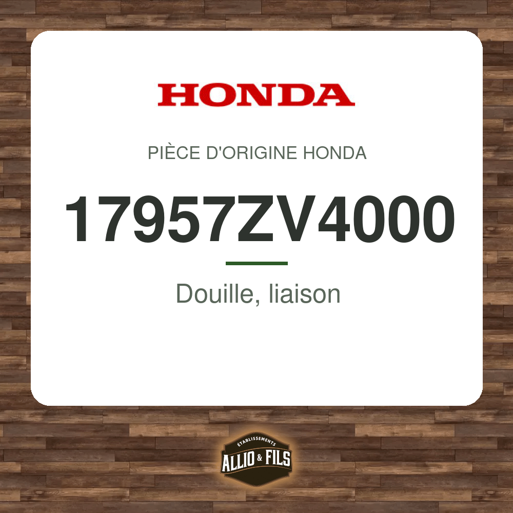 Douille, liaison - Honda 17957ZV4000