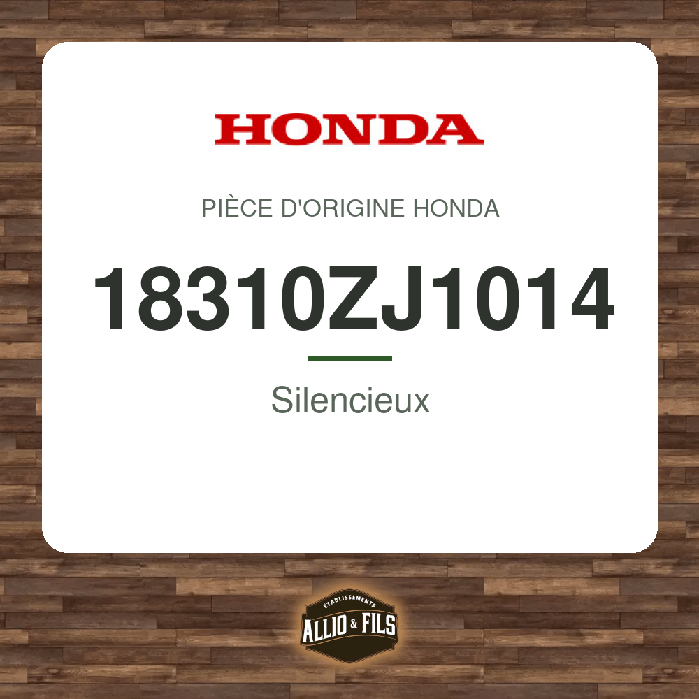 Silencieux - Honda 18310ZJ1014