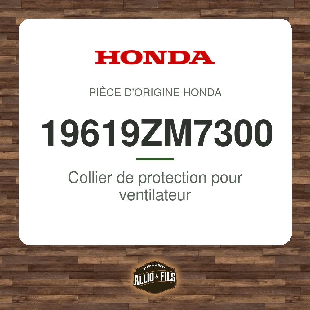 Collier de protection pour ventilateur - Honda 19619ZM7300