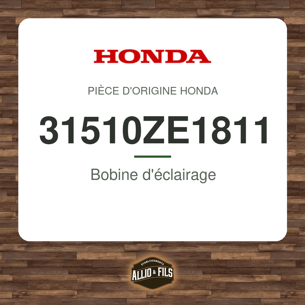 Bobine d'éclairage - Honda 31510ZE1811