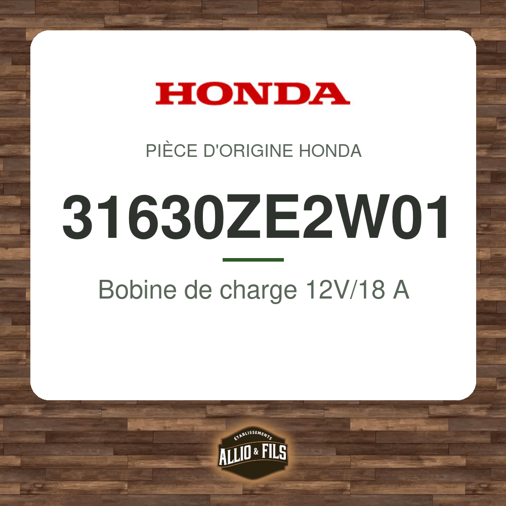 Bobine de charge 12V/18 A - Honda 31630ZE2W01