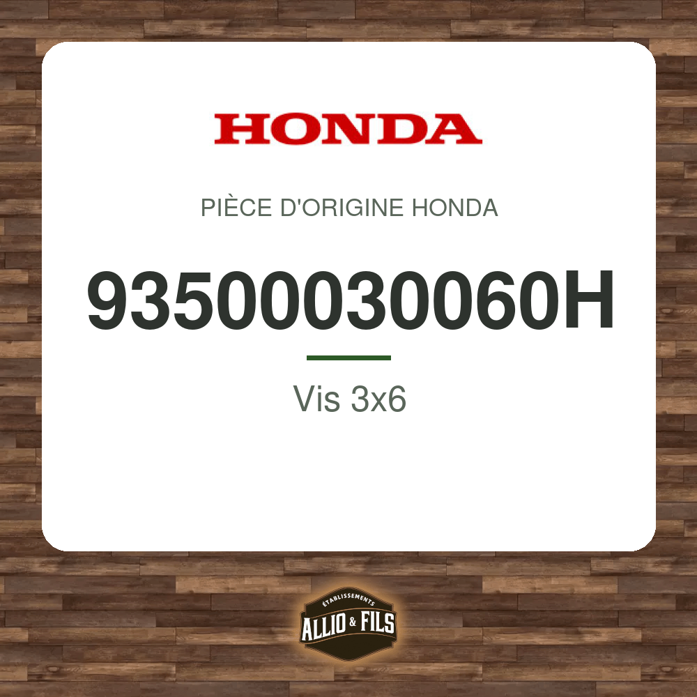Vis 3x6 - Honda 93500030060H