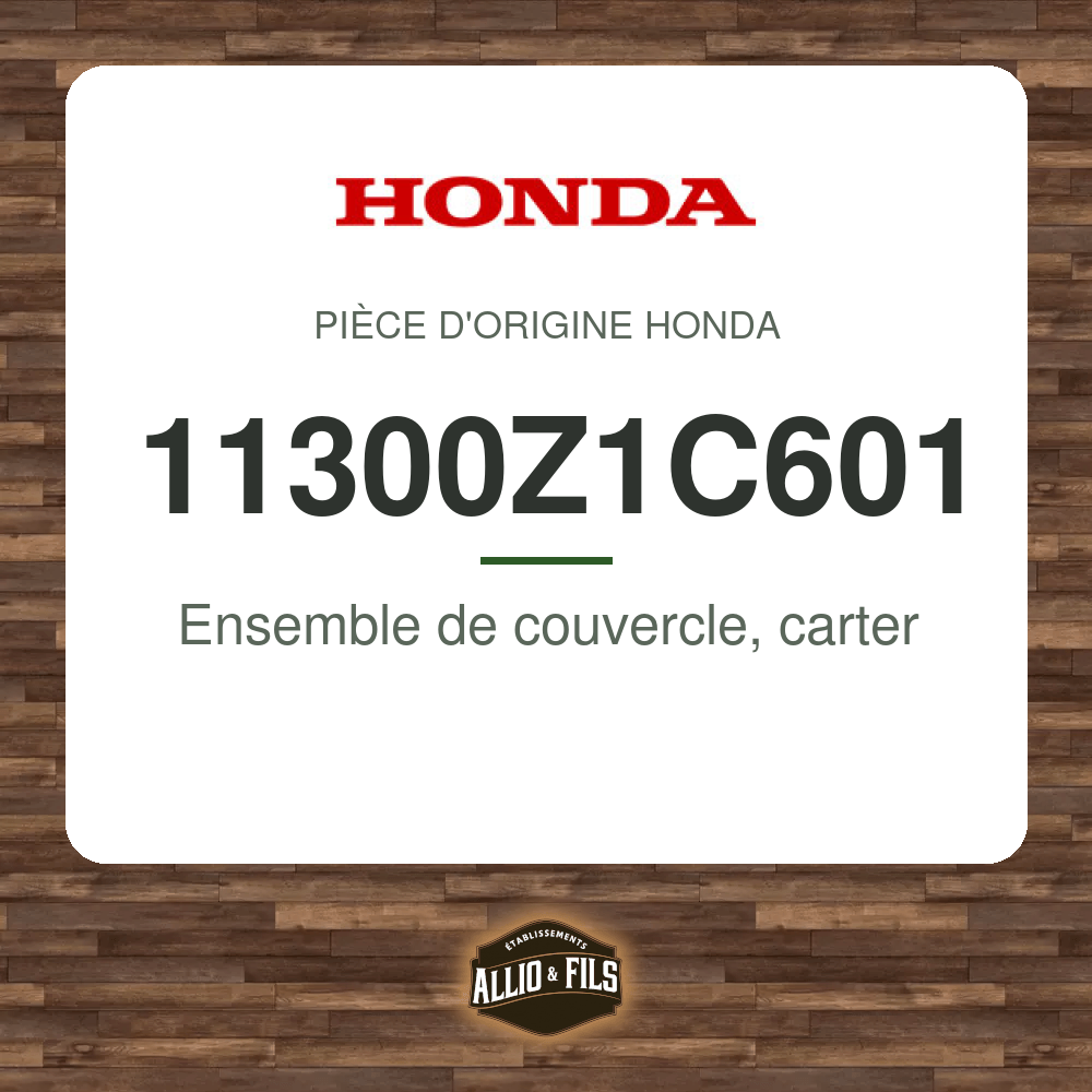 Ensemble de couvercle, carter - Honda 11300Z1C601