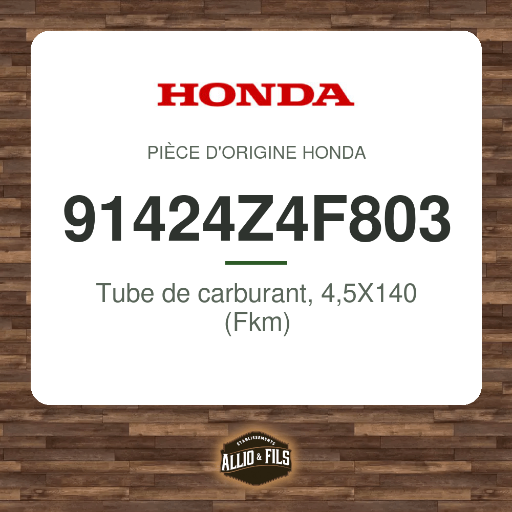 Tube de carburant, 4,5X140 (Fkm) - Honda 91424Z4F803