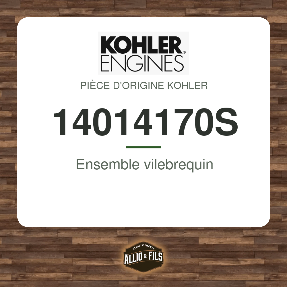 Ensemble vilebrequin - Kohler 14014170S