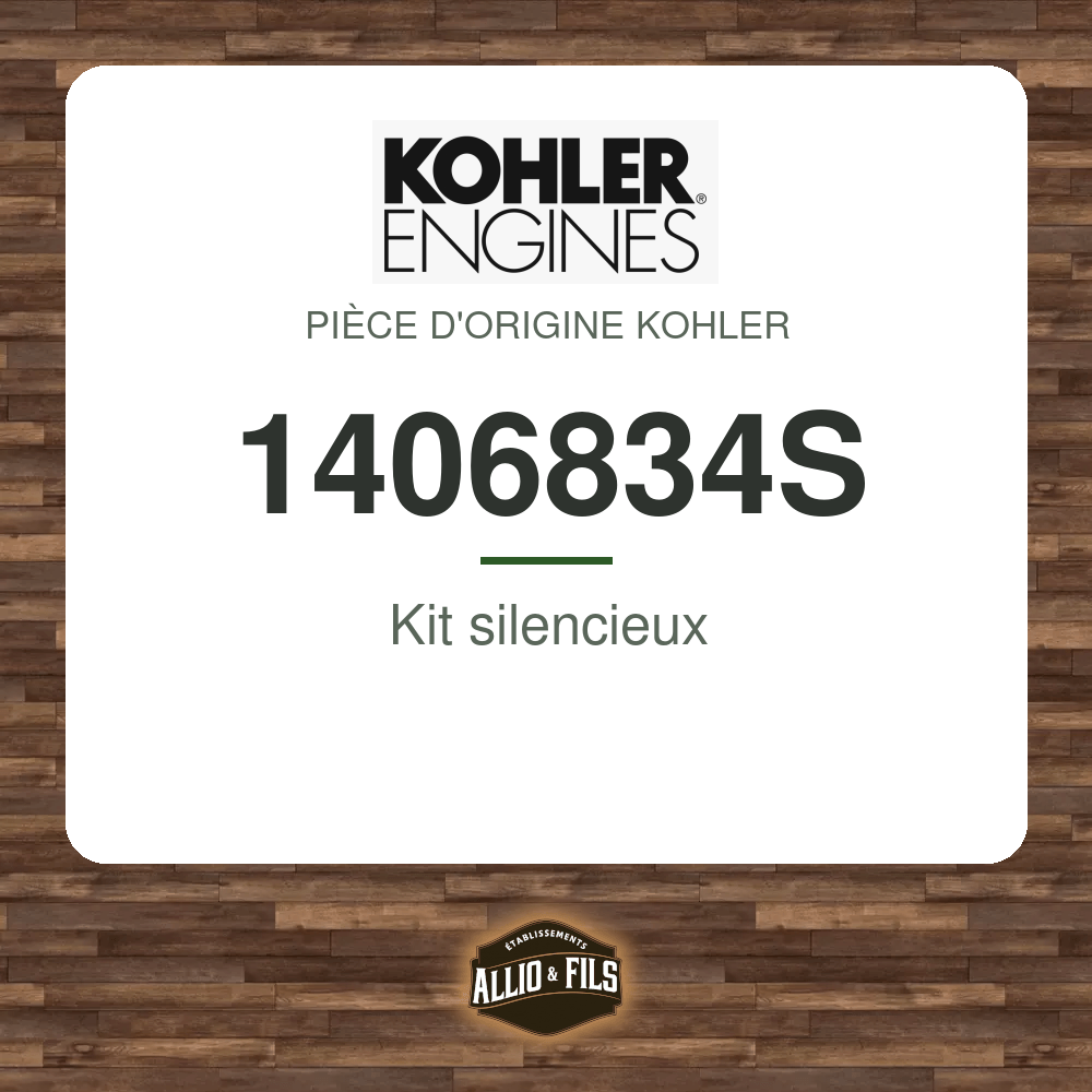 Kit silencieux - Kohler 1406834S