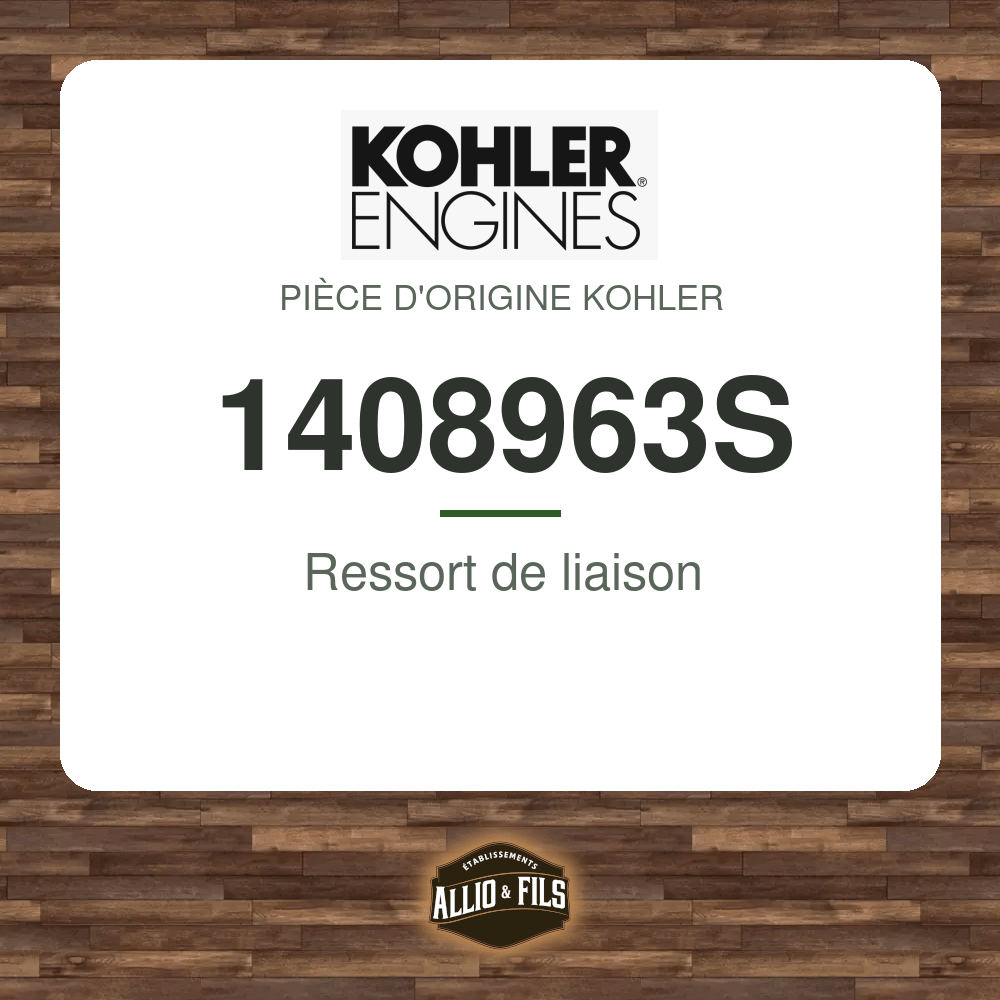 Ressort de liaison - Kohler 1408963S