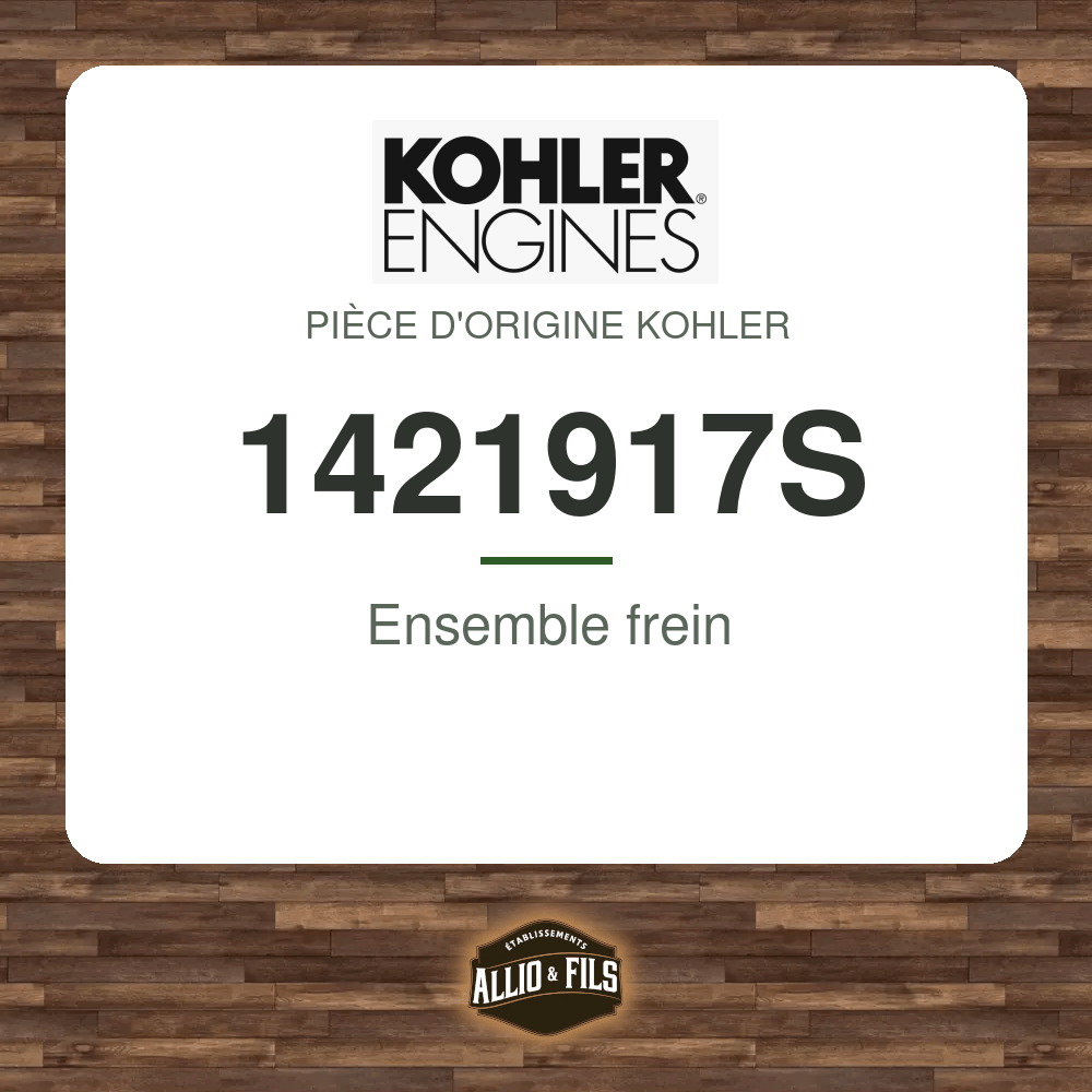 Ensemble frein - Kohler 1421917S