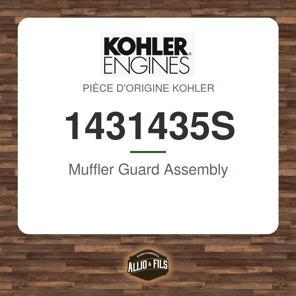 Muffler Guard Assembly - Kohler 1431435S