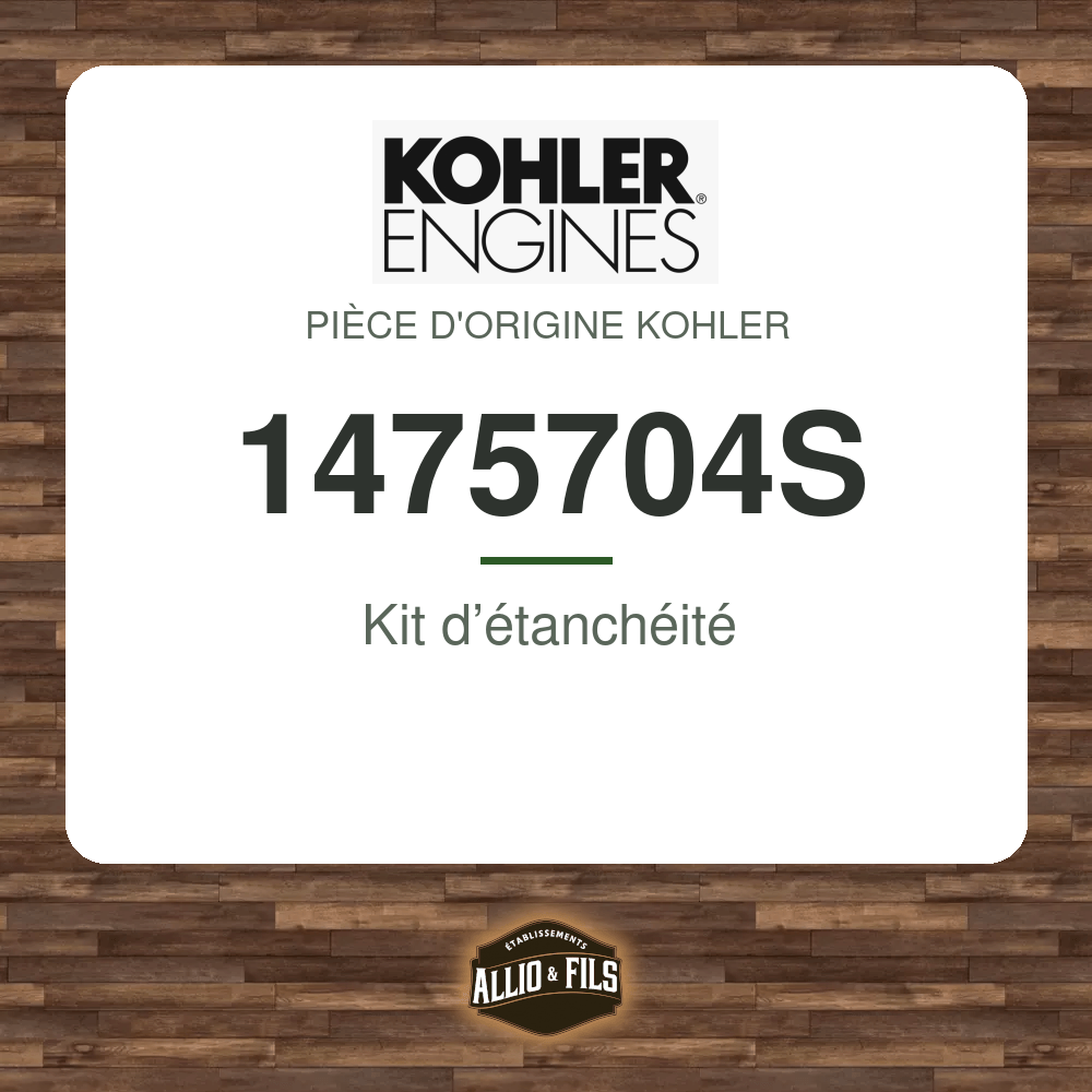 Kit d’étanchéité - Kohler 1475704S