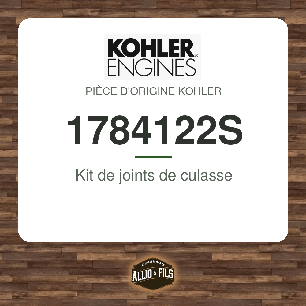 Kit de joints de culasse - Kohler 1784122S