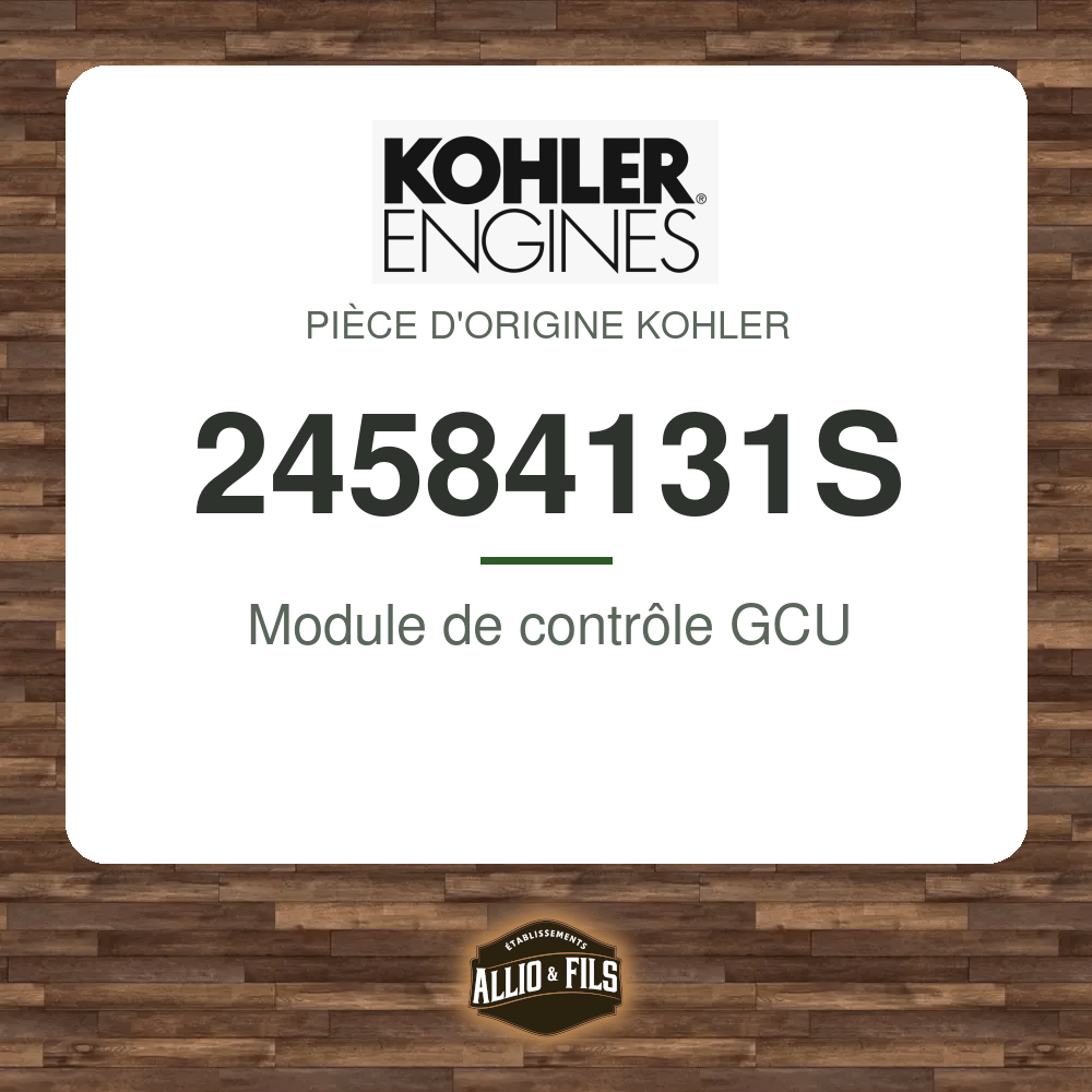 Module de contrôle GCU - Kohler 24584131S