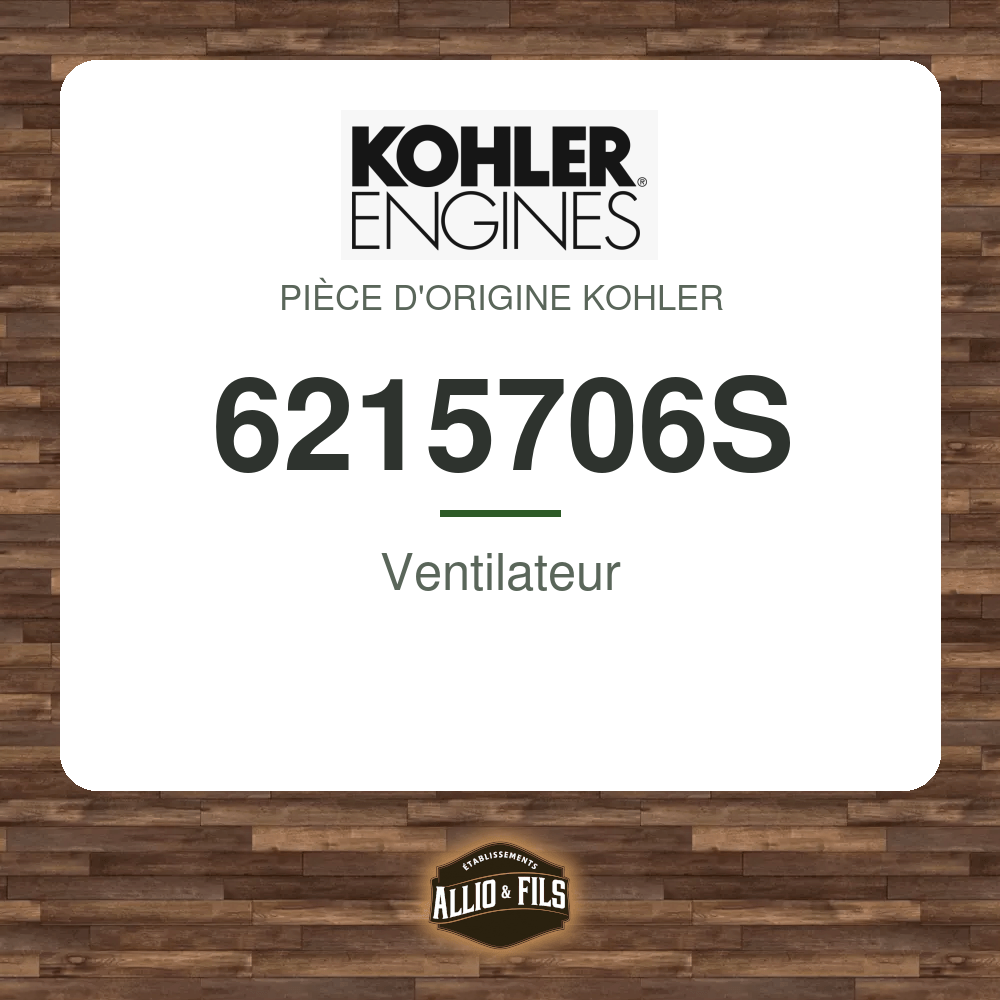 Ventilateur - Kohler 6215706S