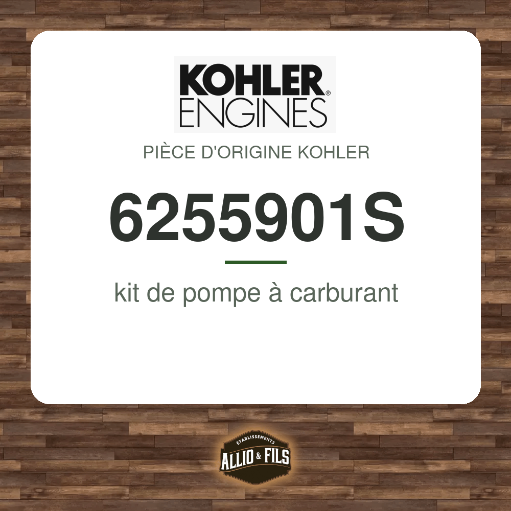 kit de pompe à carburant - Kohler 6255901S