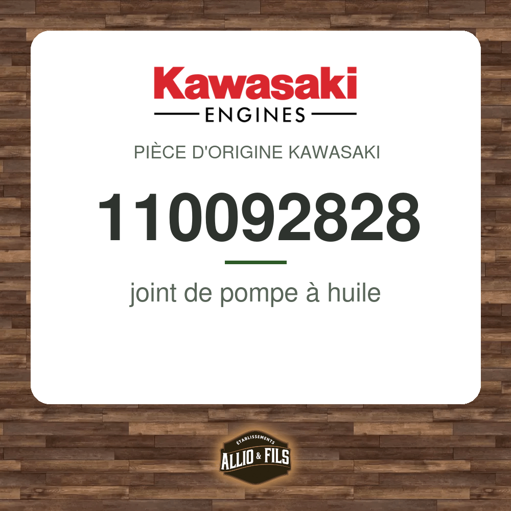 joint de pompe à huile - Kawasaki 110092828
