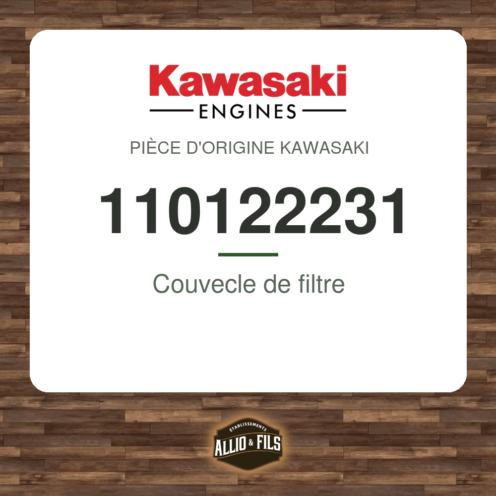 Couvecle de filtre - Kawasaki 110122231