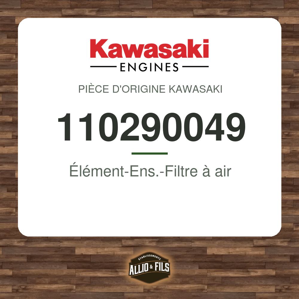 Élément-Ens.-Filtre à air - Kawasaki 110290049