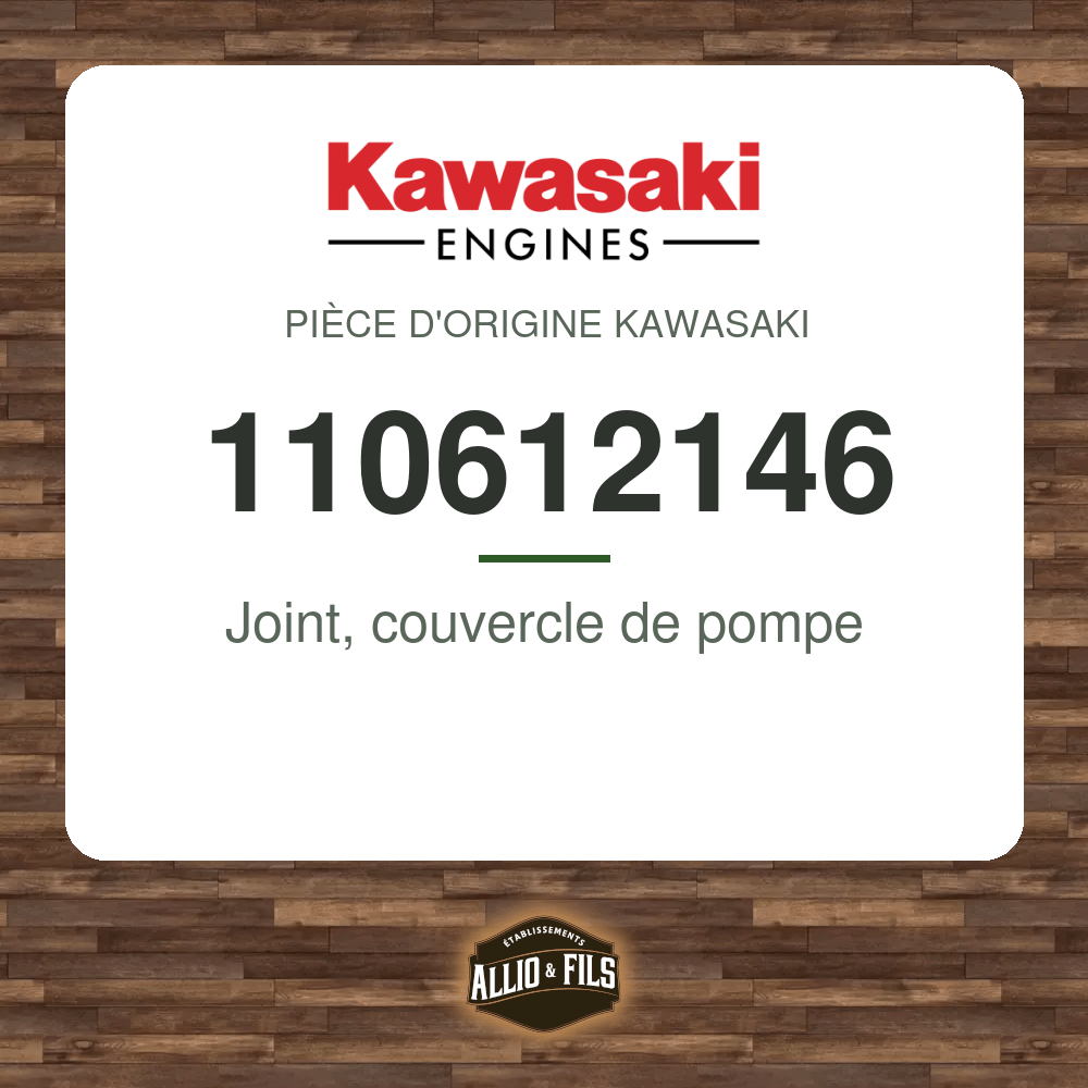 Joint, couvercle de pompe - Kawasaki 110612146
