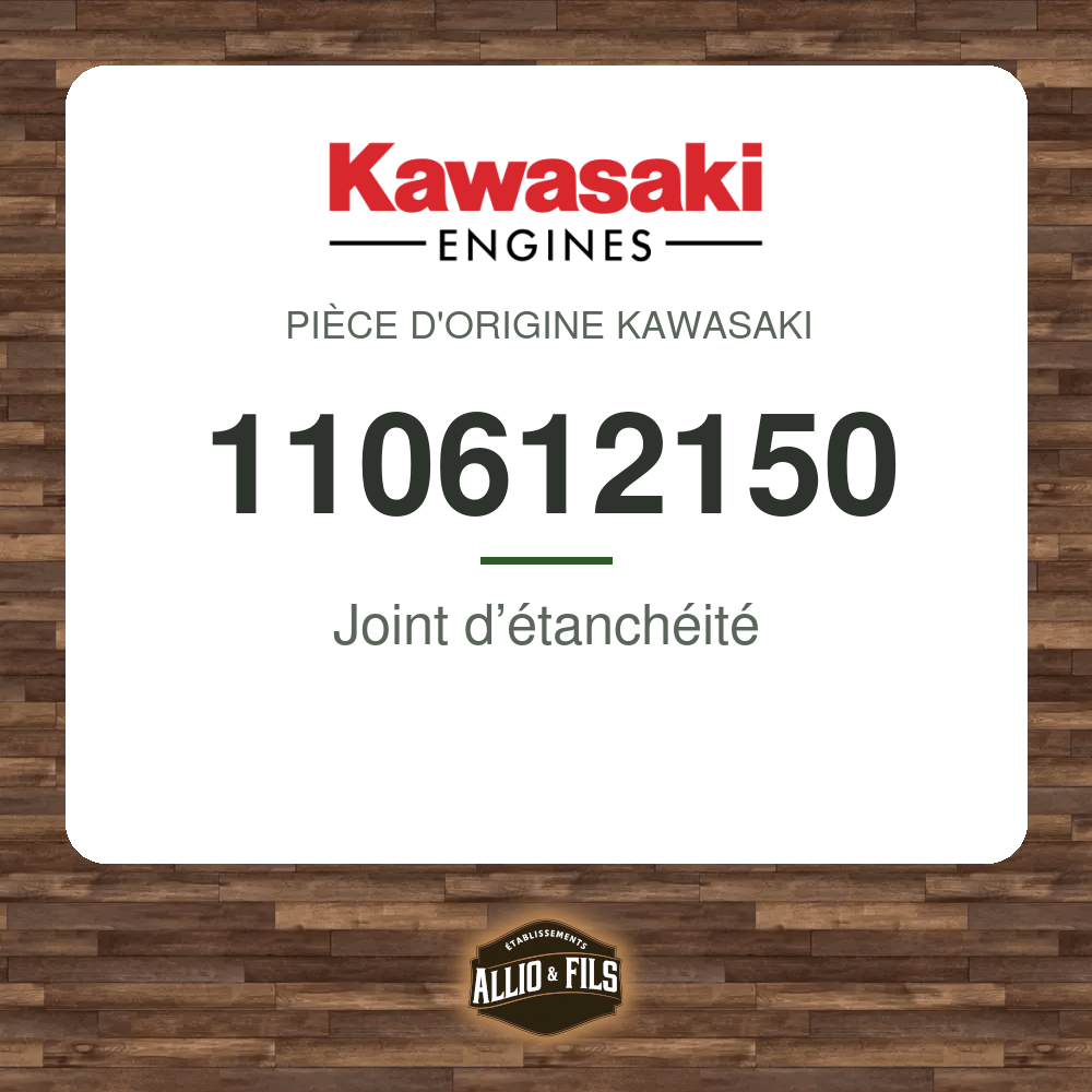Joint d’étanchéité - Kawasaki 110612150