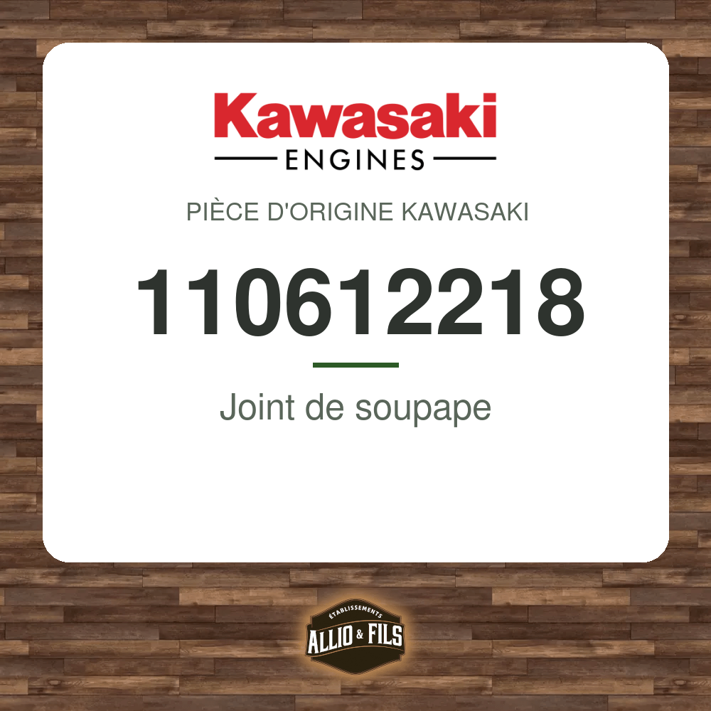 Joint de soupape - Kawasaki 110612218