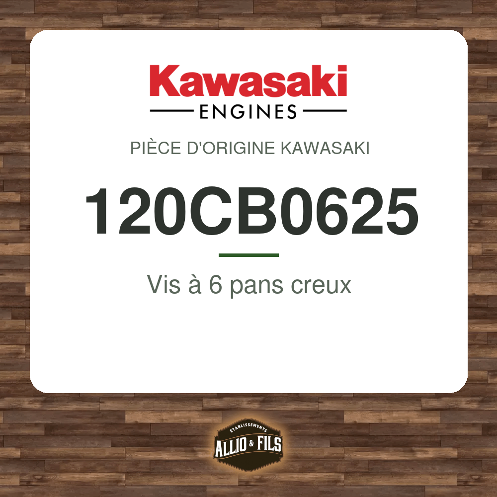 Vis à 6 pans creux - Kawasaki 120CB0625