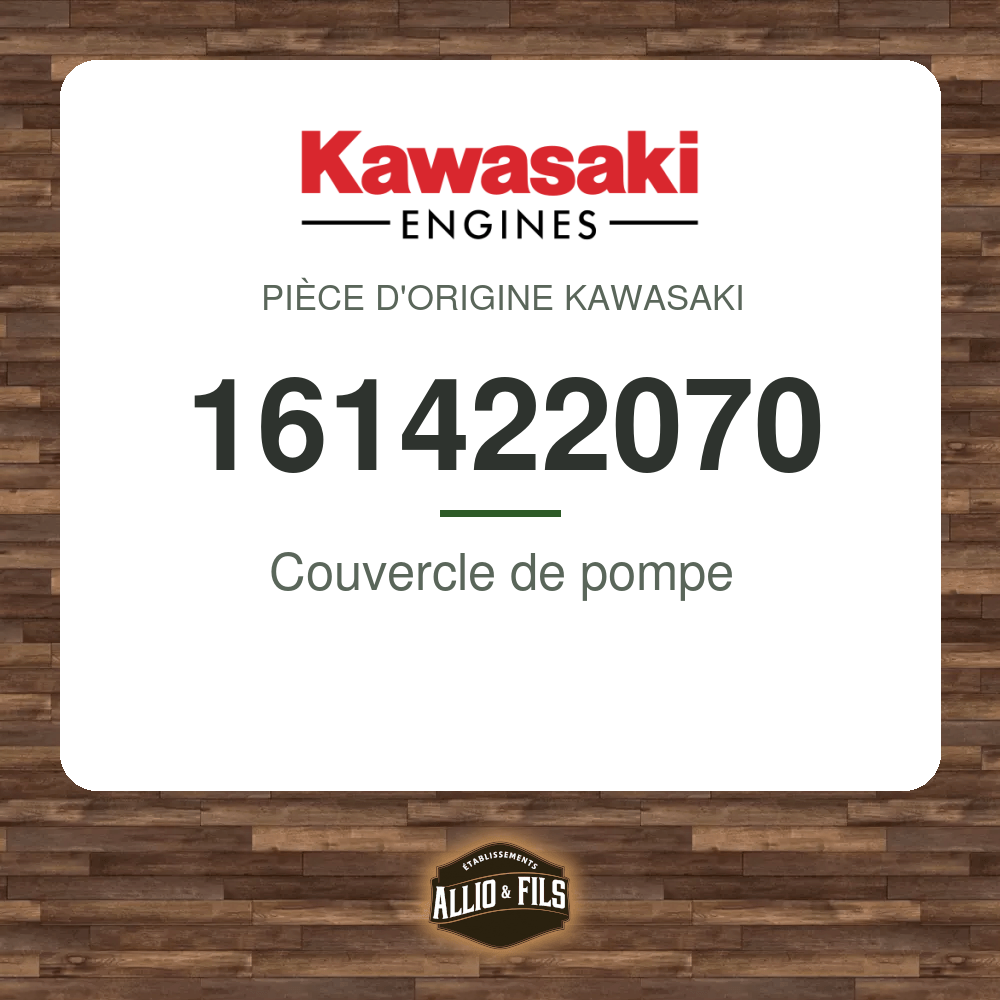 Couvercle de pompe - Kawasaki 161422070