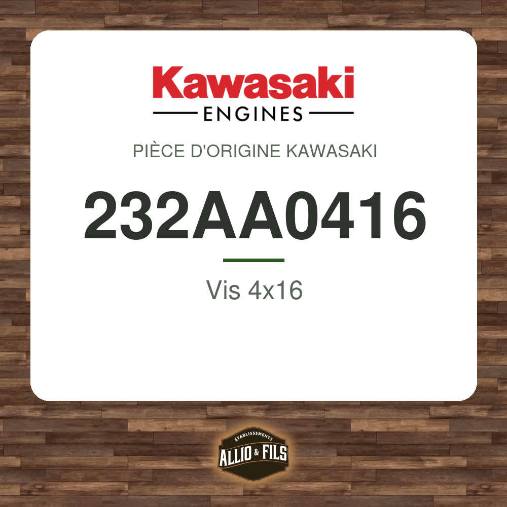 Vis 4x16 - Kawasaki 232AA0416