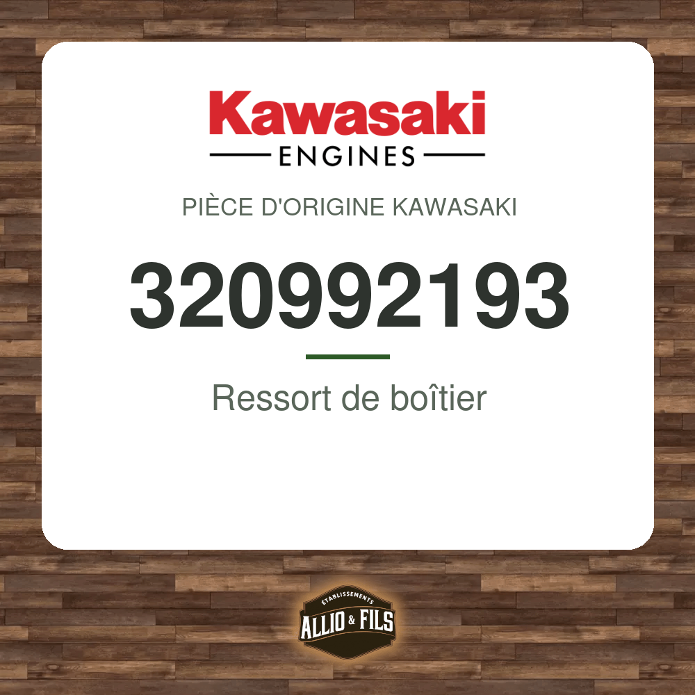Ressort de boîtier - Kawasaki 320992193