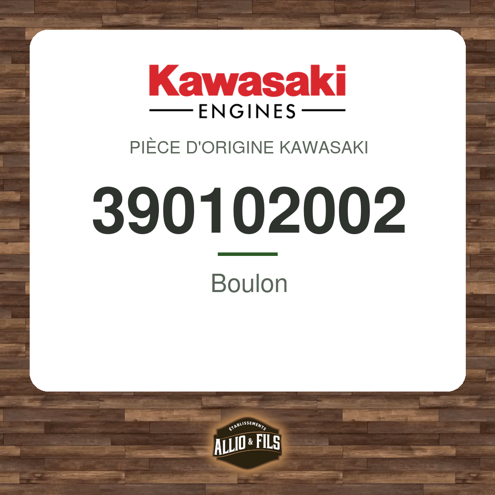 Boulon - Kawasaki 390102002