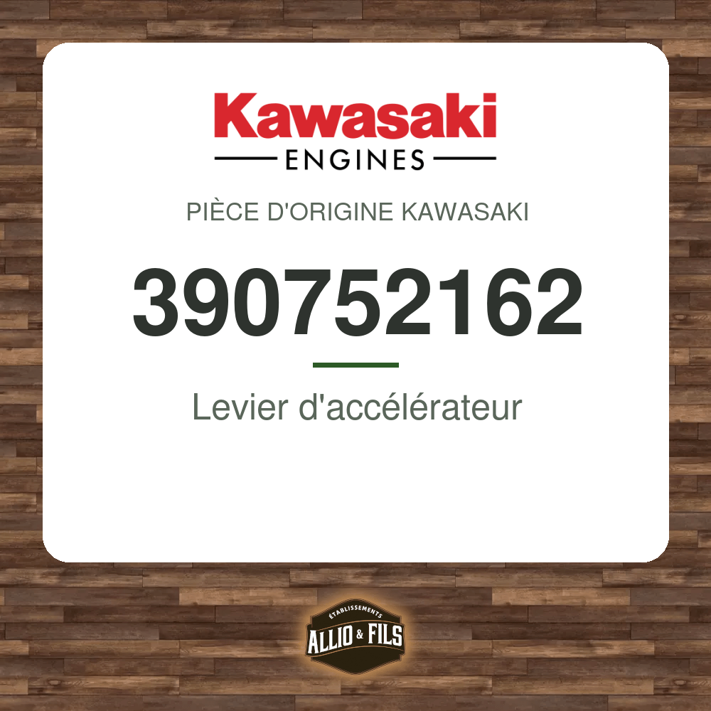 Levier d'accélérateur - Kawasaki 390752162