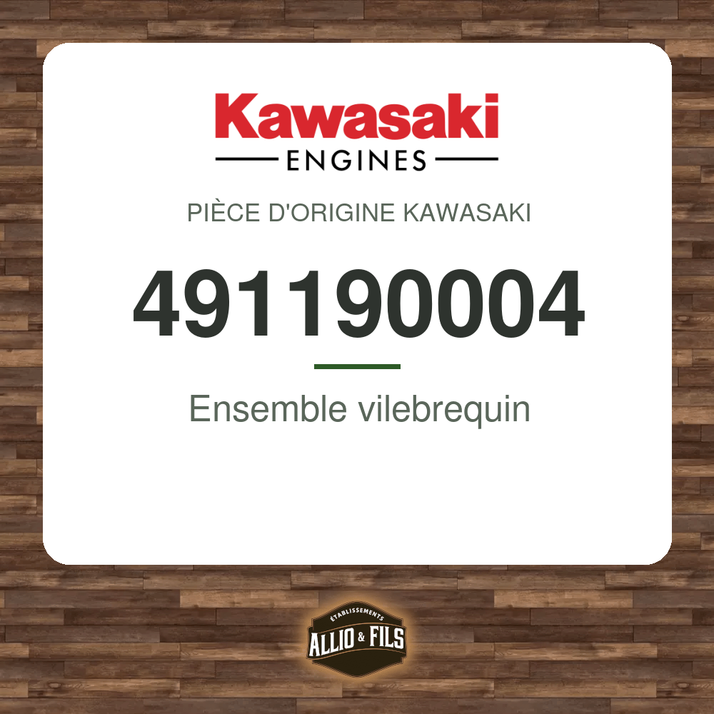 Ensemble vilebrequin - Kawasaki 491190004