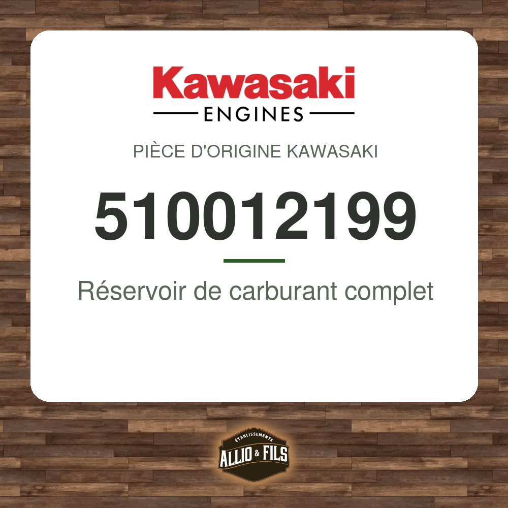 Réservoir de carburant complet - Kawasaki 510012199