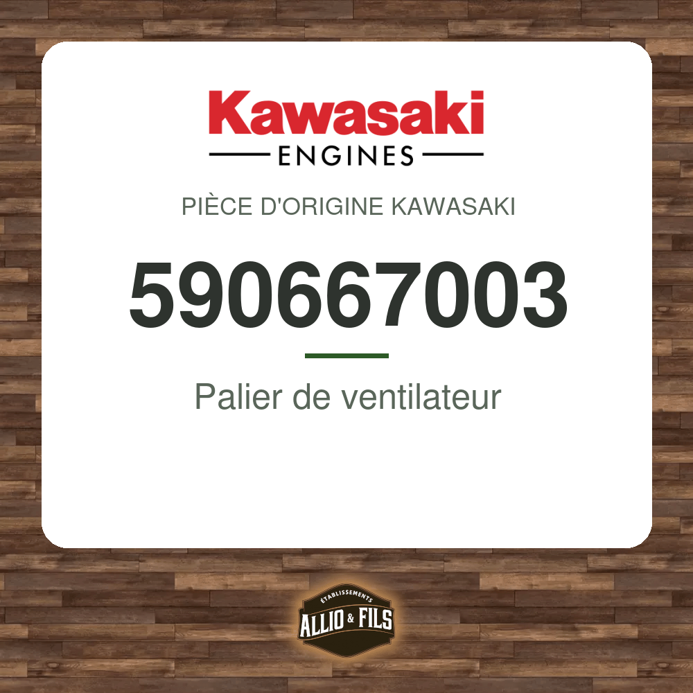 Palier de ventilateur - Kawasaki 590667003