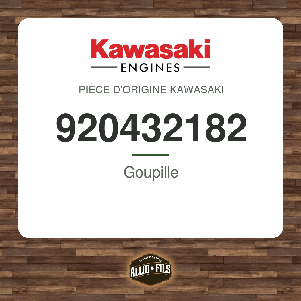 Goupille - Kawasaki 920432182