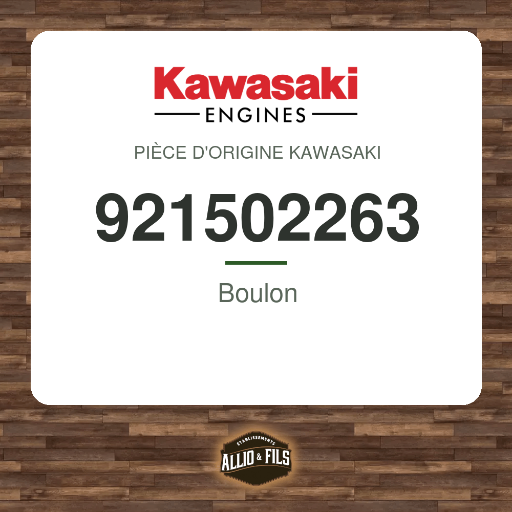 Boulon - Kawasaki 921502263