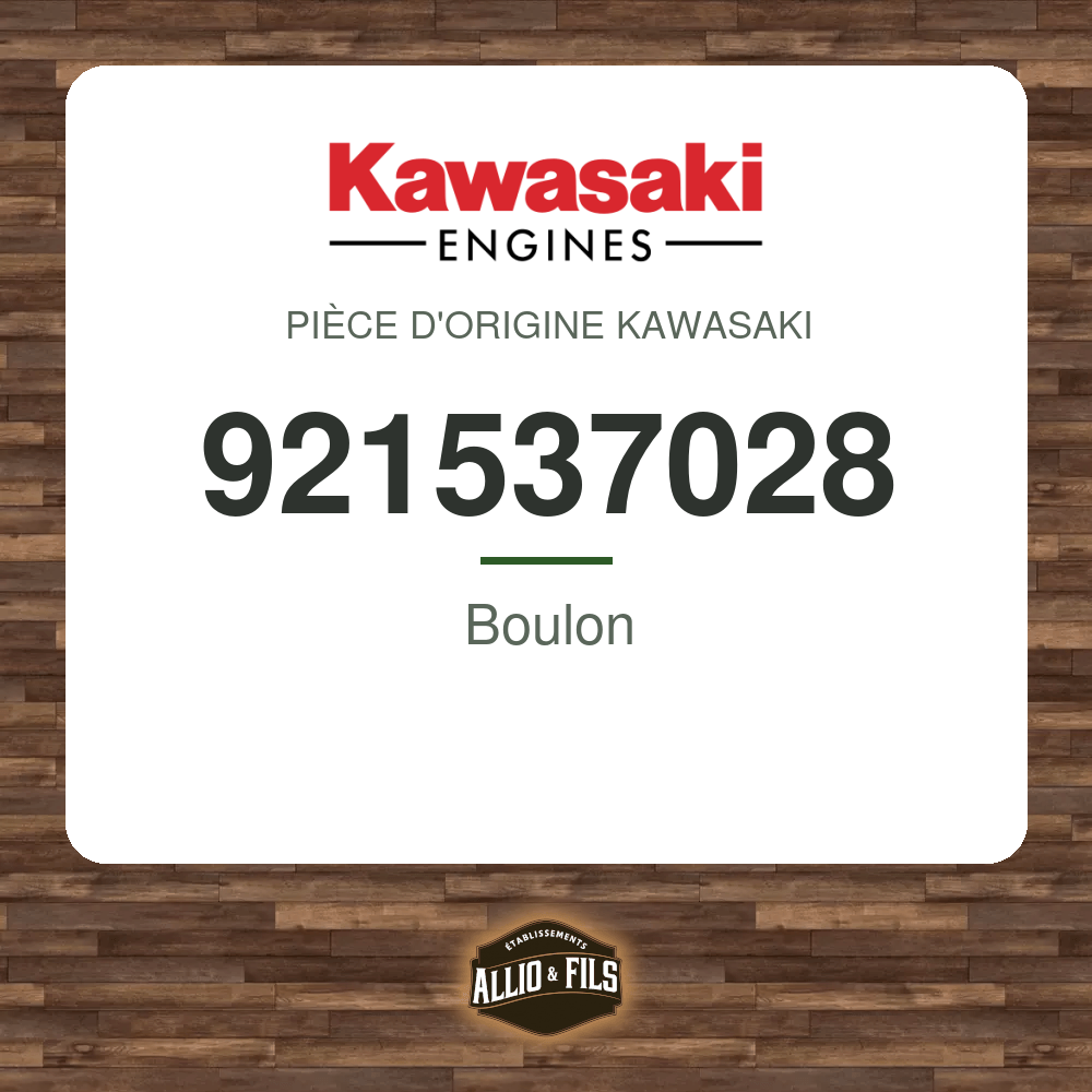 Boulon - Kawasaki 921537028