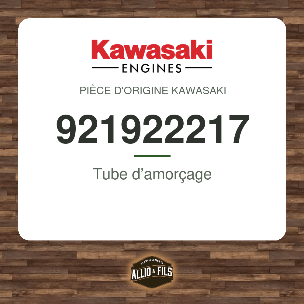 Tube d’amorçage - Kawasaki 921922217