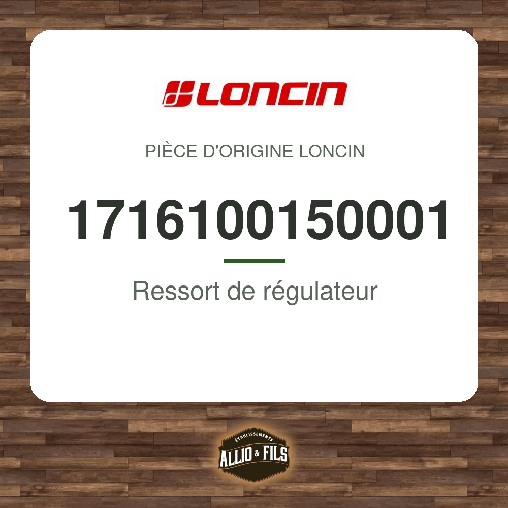 Ressort de régulateur - Loncin 1716100150001