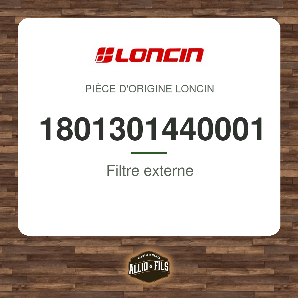 Filtre externe - Loncin 1801301440001