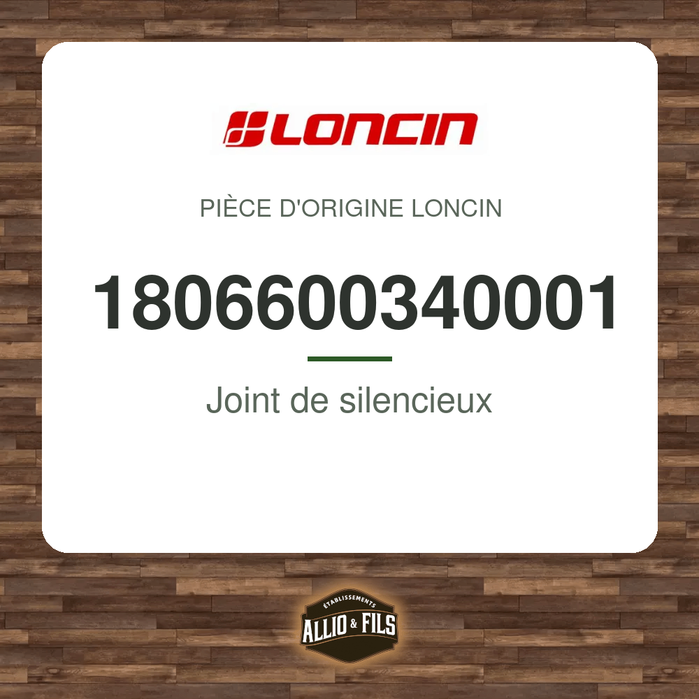Joint de silencieux - Loncin 1806600340001