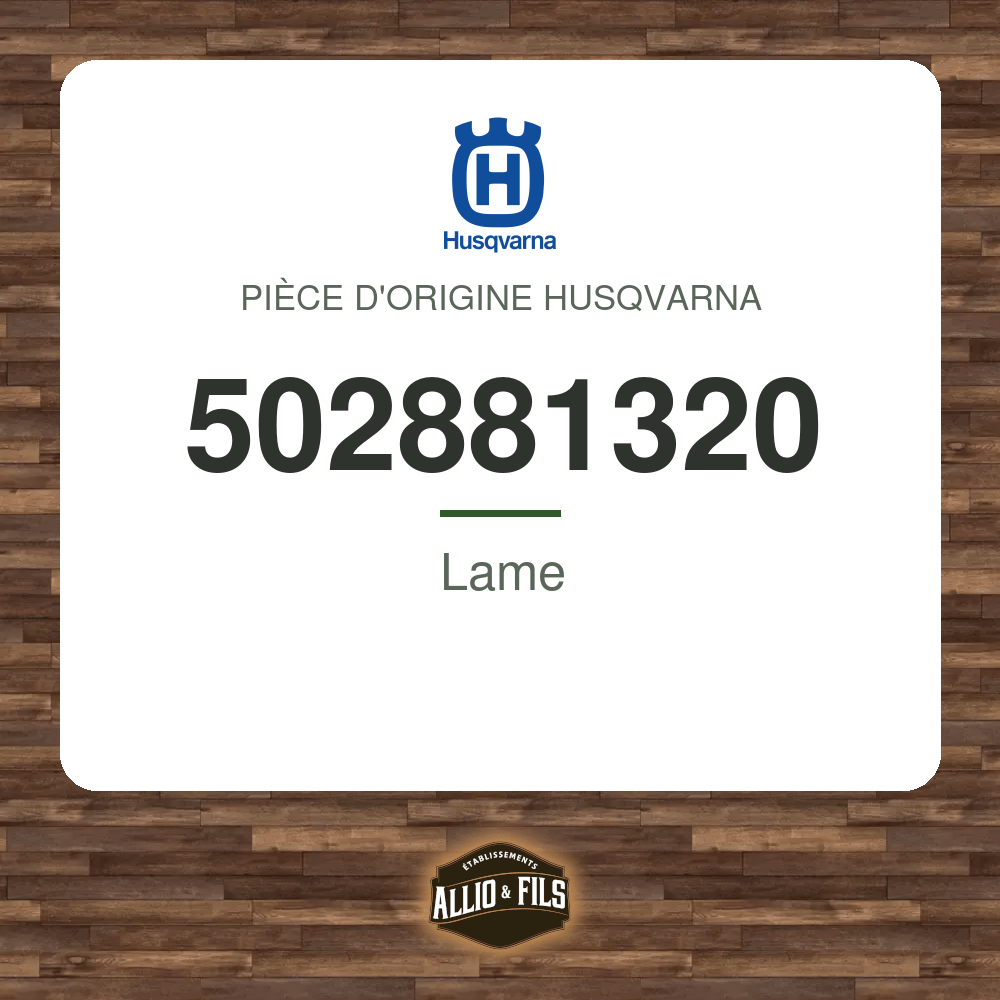 Lame - Husqvarna 502881320