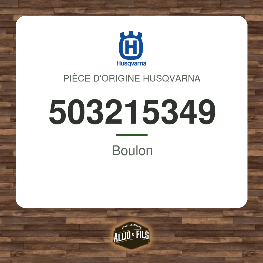 Boulon - Husqvarna 503215349