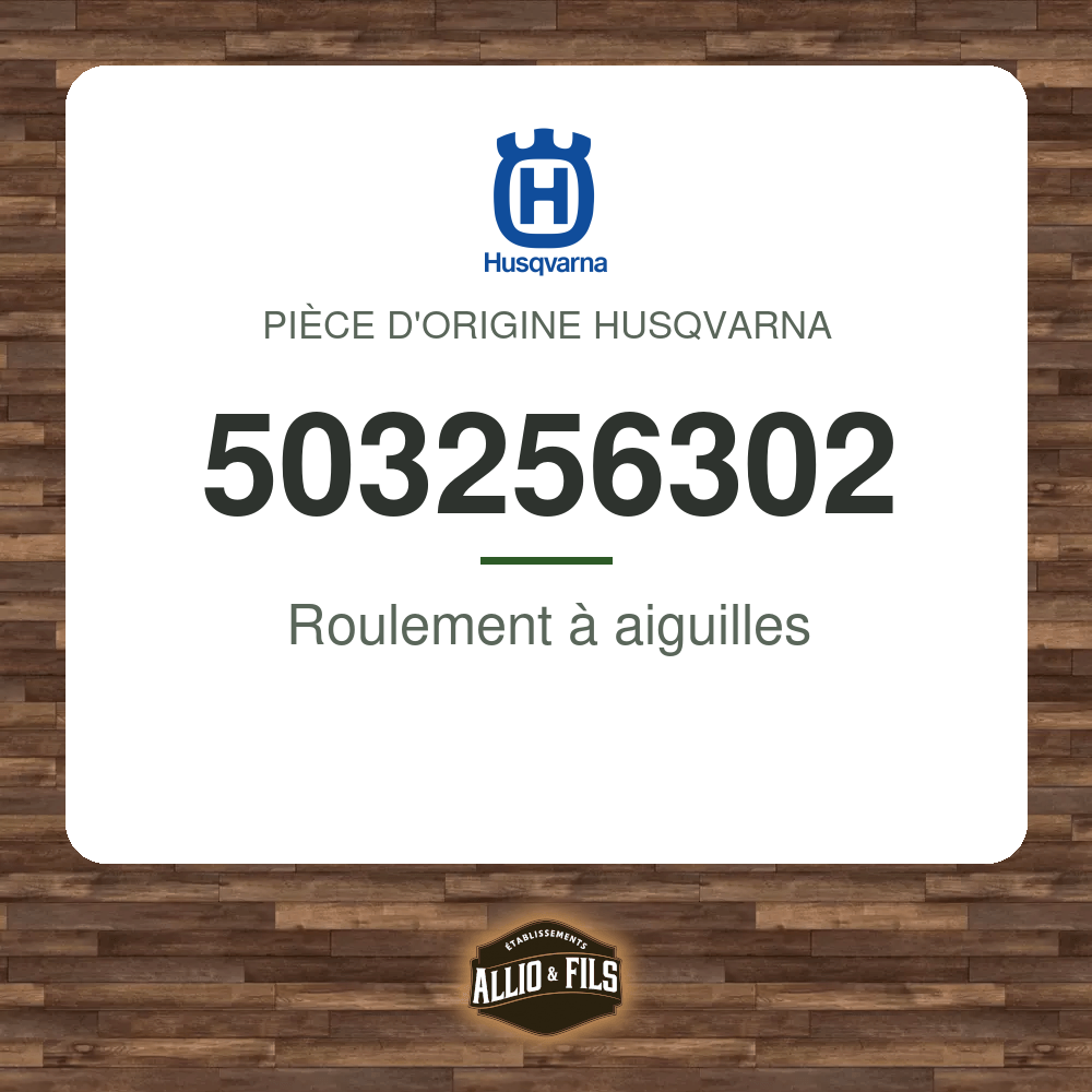 Roulement à aiguilles - Husqvarna 503256302