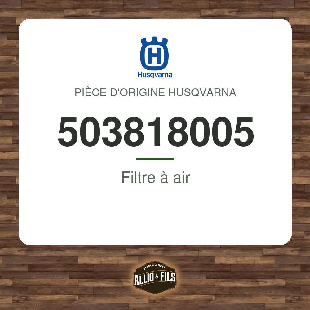 Filtre à air - Husqvarna 503818005