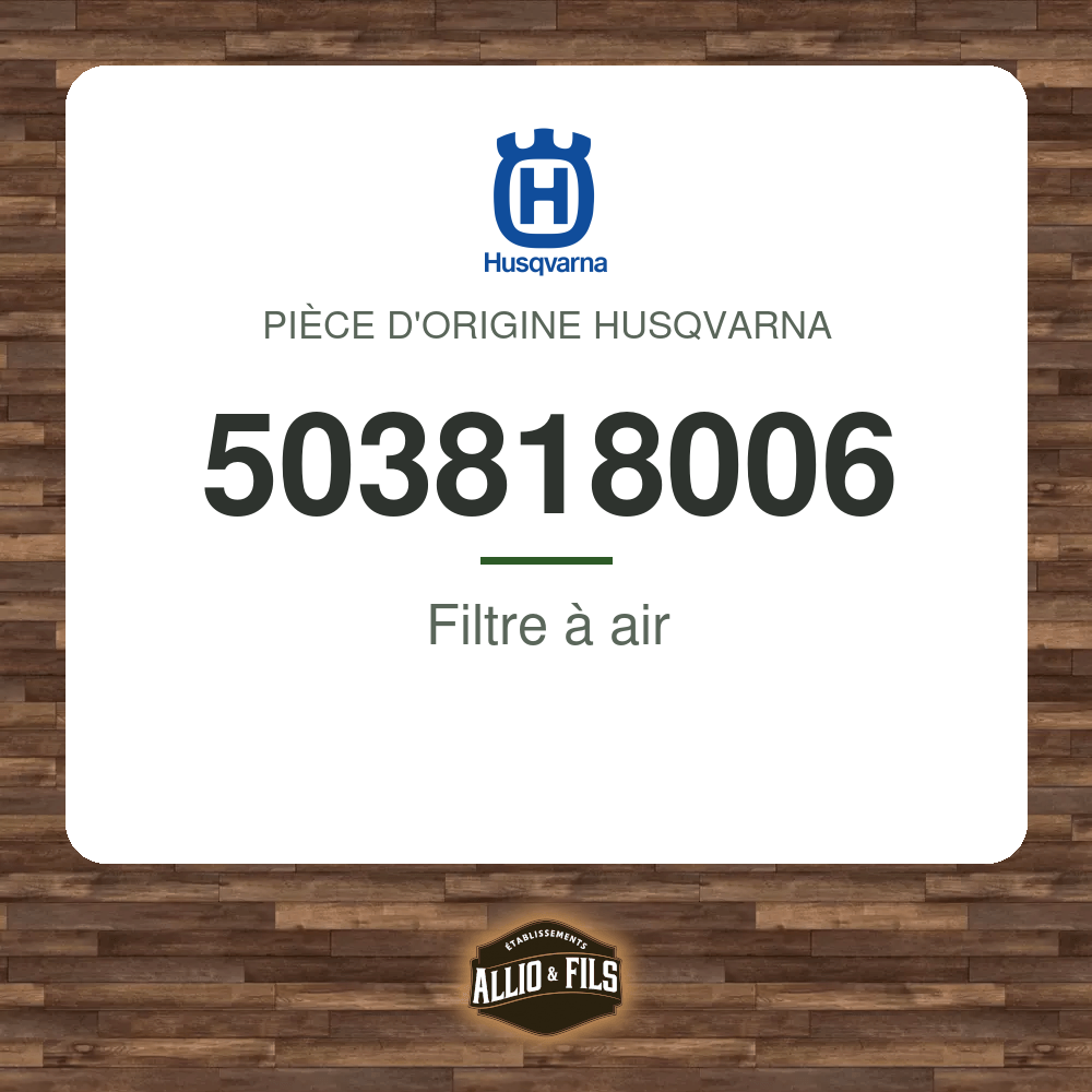 Filtre à air - Husqvarna 503818006
